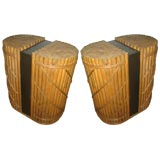 Pair of Oval End Tables