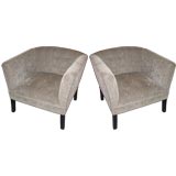 Pair of Upholstered Arm Chairs by Directional