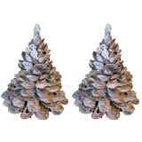 Pair of Oyster Shell Topiaries