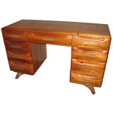 Vintage Sculptured Pine Desk