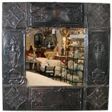 LARGE TOLE FRAMED MIRROR