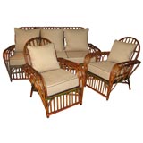 Split Reed Rattan Set