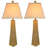 Vintage Pair of Resin Lamps