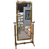 Fabulous Solid Brass Cheval Mirror