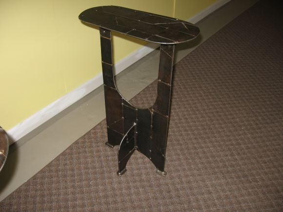 Pair of Steel End Tables