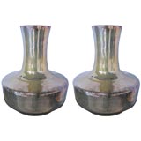 PAIR OF OLD MIRRORED JARDINIERES