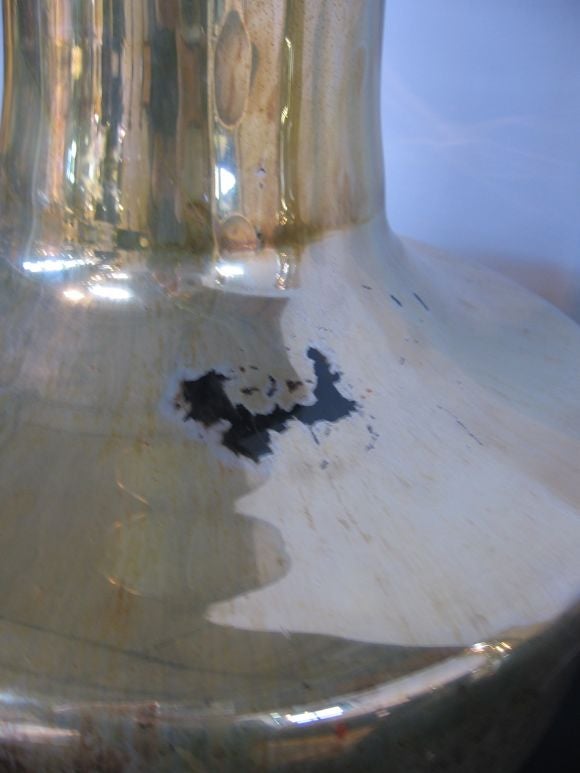 PAIR OF OLD MIRRORED JARDINIERES