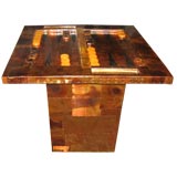 Vintage COPPER BACKGAMMON TABLE INSPIRED BY PAUL EVANS