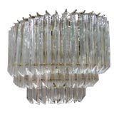 OVAL LUCITE CHANDELIER