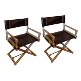 PAIR OF DIRECTOR CHAIRS BY MCGUIRE