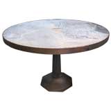 INDUSTRIAL TABLE WITH ZINC TOP