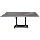 INDUSTRIAL TABLE WITH ZINC TOP
