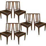 Six Louis VXI Style chairs horse hair seats