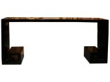 Architectural Black Chinese Lacquer Console