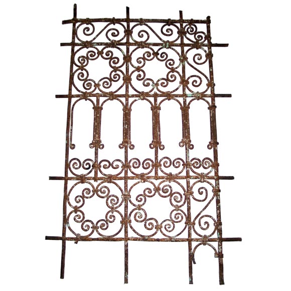 19th Century Five Islamic Wrought Iron Wall Decorations or Sculptures For Sale