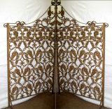 Vintage Gilt Iron Screen / Doors