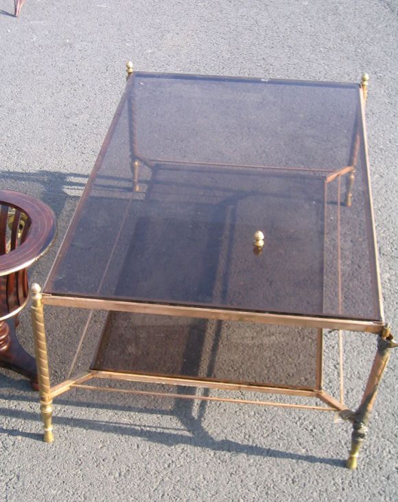 Double Level French Cocktail Table