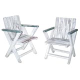 Pair of Handmade, 1940s Modern Wood Lounge Chairs 1