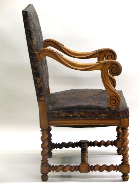 leather throne chair