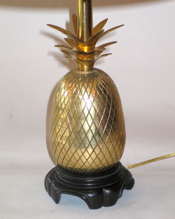 pineapple brass lamp