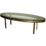 A Rare Oval Cocktail Table
