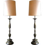 Elegant Pair of Spanish Standing Lamps