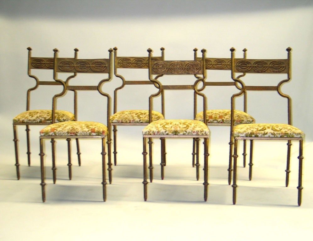 12 Dining Chairs in the Manner of Felix Agostini