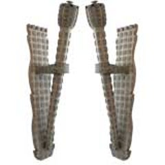 Pair of Large French 1940s Torch Sconces 10