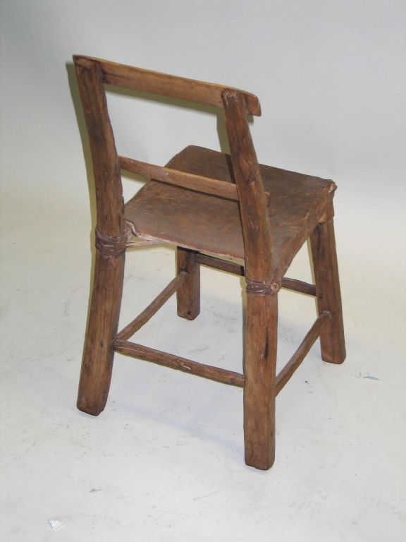Schreibtisch- oder Beistellstuhl aus Hirschleder, Alpine, Mitte des Jahrhunderts (Moderne der Mitte des Jahrhunderts) im Angebot
