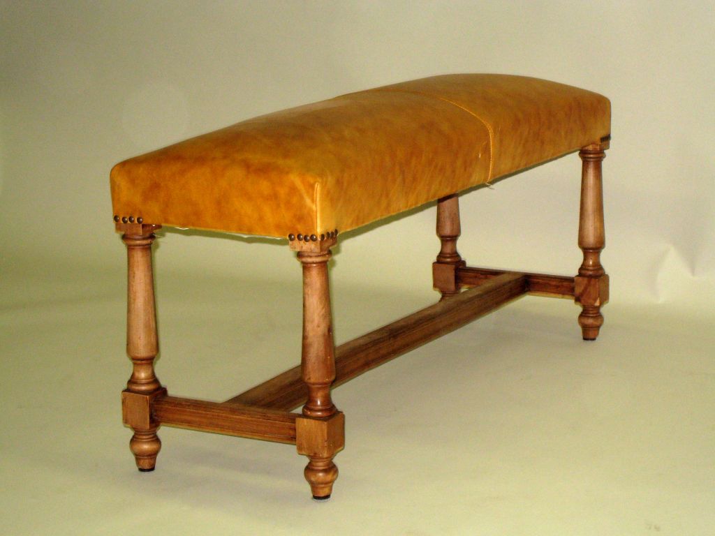 Spanish Leather Bench
