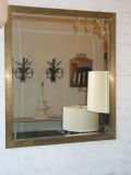 Vintage French Gilt Bronze Mirror