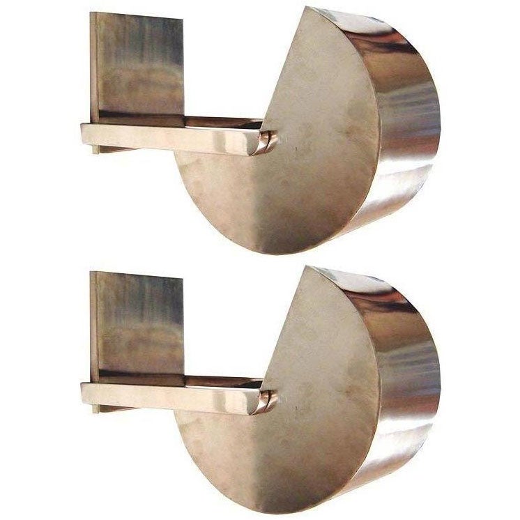 Large Pair of Modernist Sconces After Le Chevallier