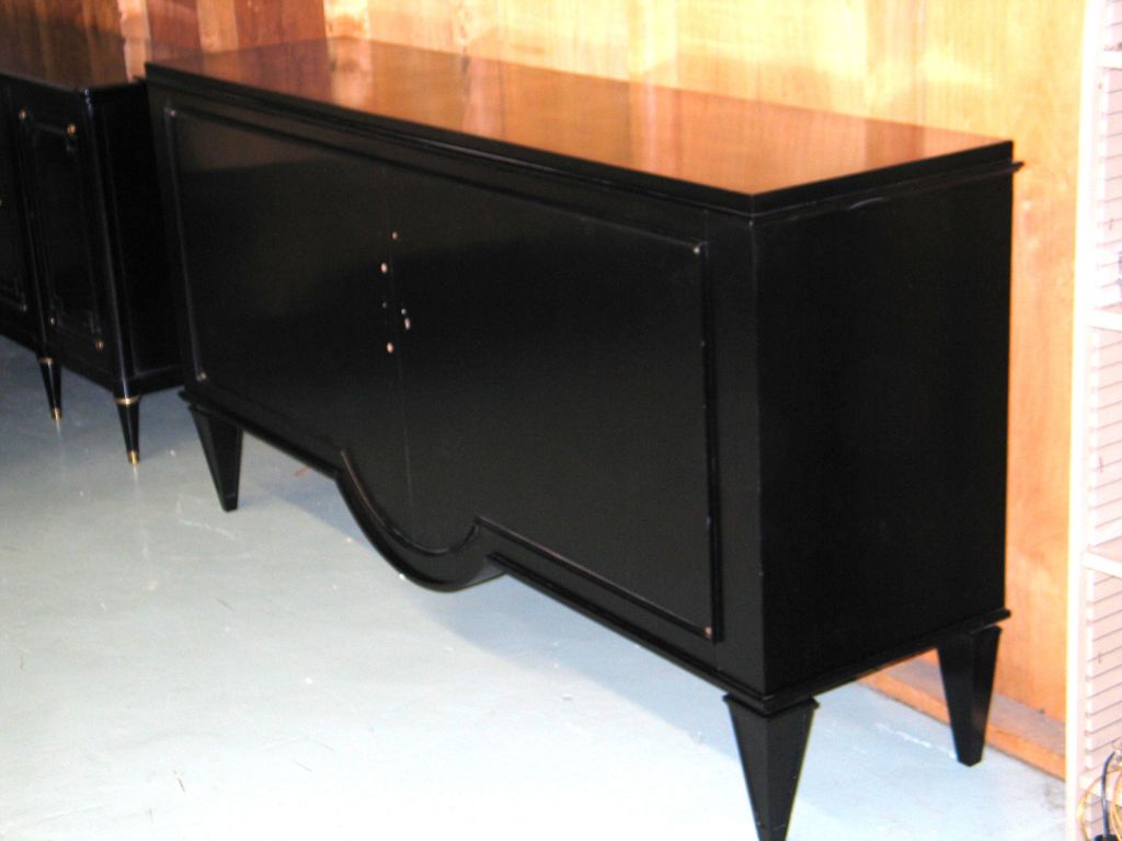 A Stunning Late French Art Deco Sideboard / Buffet by France's Greatest Architect / Decorator of the 1940's, Andre Arbus. This Piece is Typical of Arbus's Distinctive Style with Perfect Proportions and Elegant, Subtle Details. The Body of the