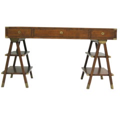 French Mid-Century Modern Marine Navigator's / Campaign Desk