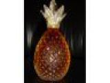 A HAND-BLOWN MURANO GLASS PINEAPPLE