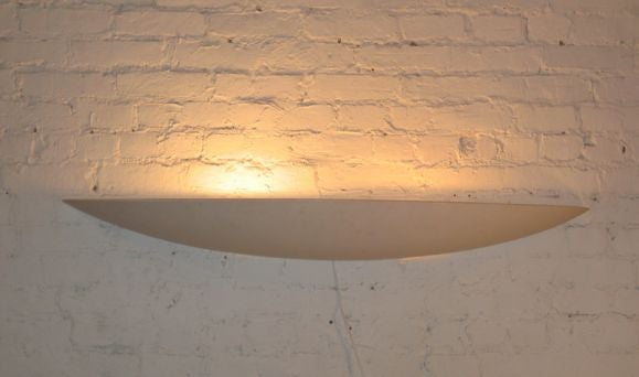 Two Very Long French Mid-Century Modern Plaster Wall Sconces by Arlus In Good Condition For Sale In New York, NY