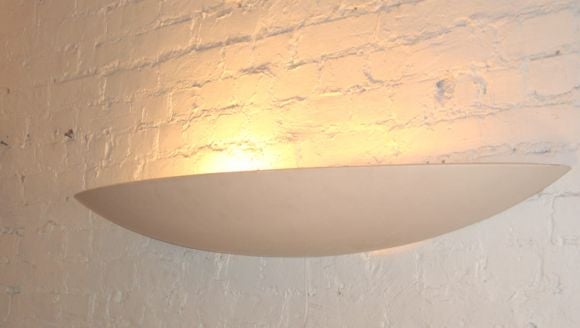 Two Very Long French Mid-Century Modern Plaster Wall Sconces by Arlus For Sale 1