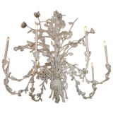 Exceptional Large 'Rose' Chandelier Attributed to Bagues