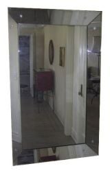 Large Venetian Mirror  with Concave Mirror Frame