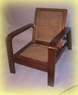 1 Caned French Colonial Armchair