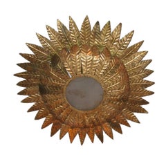 Large Sunburst Ceiling Fixture