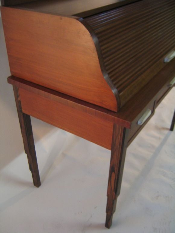 French Forties Roll-top Desk and Chair 1