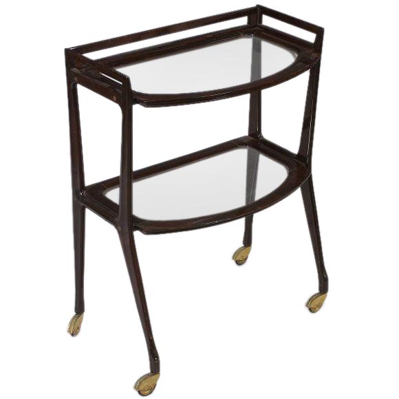 Italian Tea / Bar Cart in the Manner of Gio Ponti