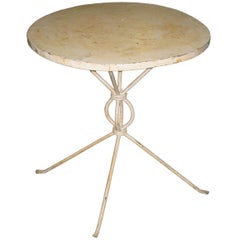 Garden Table by Fonderie du Nord and Attr. to Jean Michel Frank