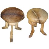 Pair of Deer Skin Stools