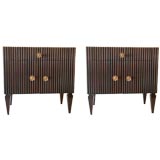 Exceptional Pair of Nightstands by Paolo Buffa