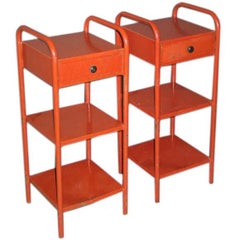 Pair of End Tables in the Manner of Jean Prouve