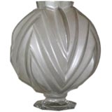 Französische Art-déco-Vase von Sabino