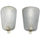 Extraordinary Pair of Large Sconces Attr. to Axel Einar Hjort