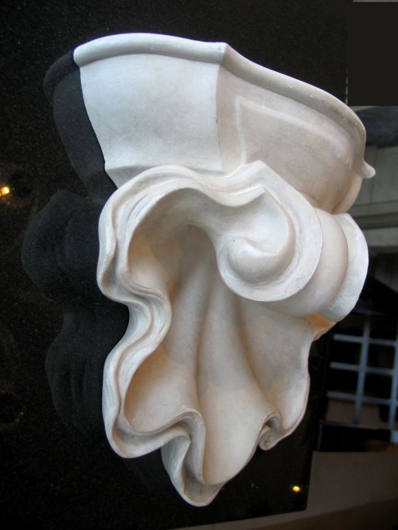 Mid-20th Century 2 Pairs of Plaster Sconces Attributed Jean-Charles Moreux